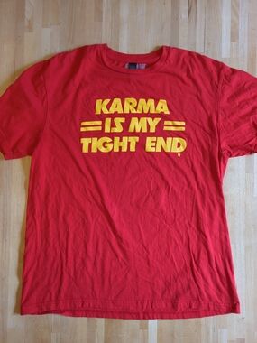 Karma Is My Tight End Taylor Swift Fan Tshirt L